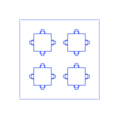 Layouts Open Offices Clusters Square Sketch Svg Vector, Free Vectors File